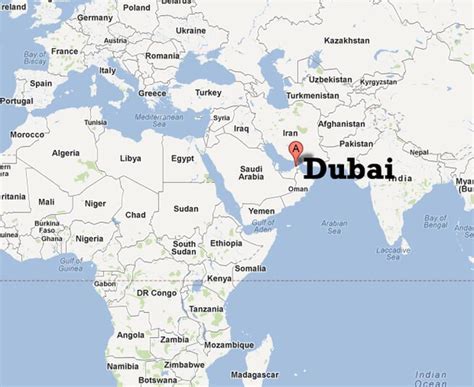 MAP Where's Dubai on the Map